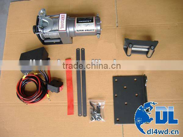 Car parts mini winch accessories off road 12v car winch 8000 lbs 4x4 electric winch for car