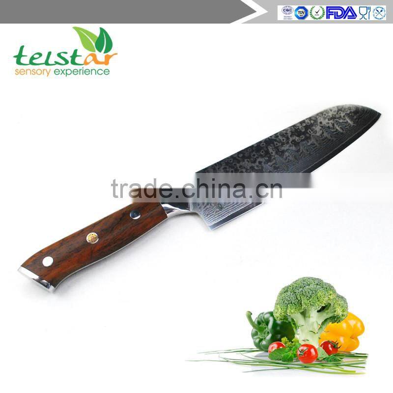 santoku knife VG10 Japanese Damascus 7-Inch blade High Carbon Stainless Steel