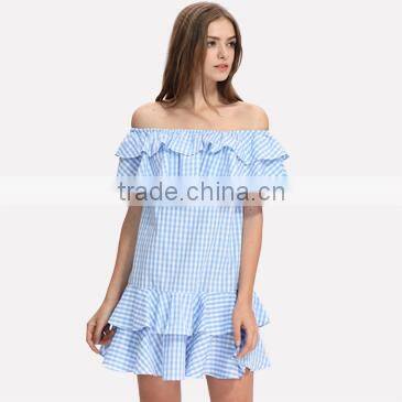 Domin fashion latest 2 piece style fancy lace dress
