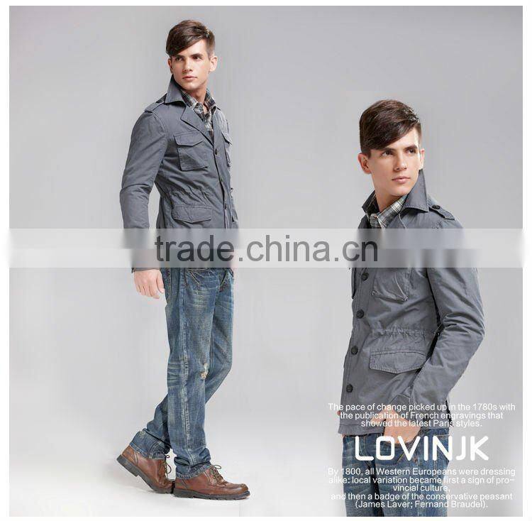 2014 new made in china STOCK cotton fabric jacket