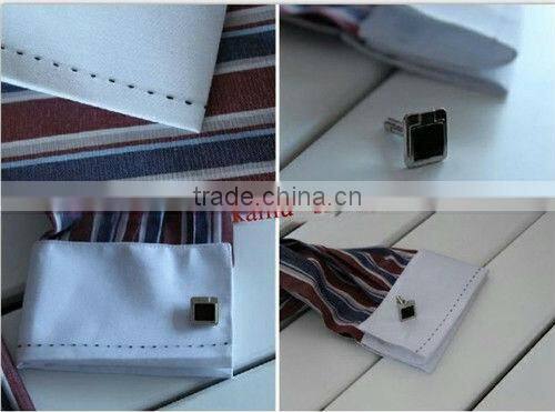 Double High collar dress shirts french cuff shirt for man Italian designer shirts