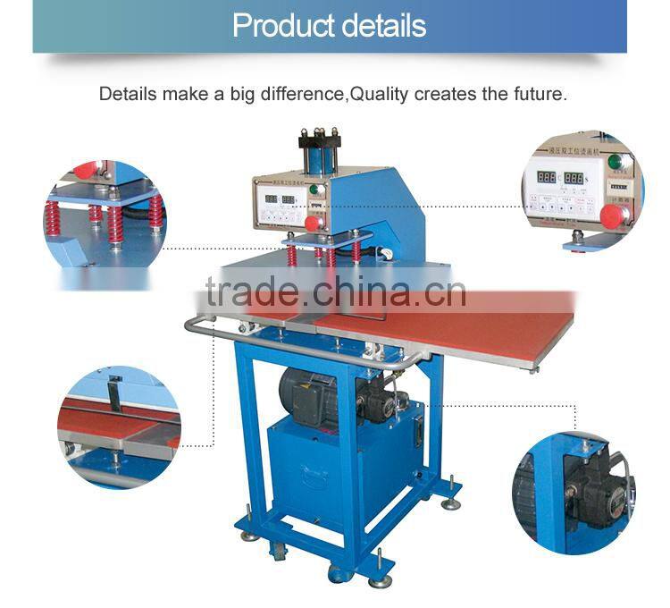 Auto Pneumatic Double-Station Sidee Paper Sublimation Heat Transfer Press Machine