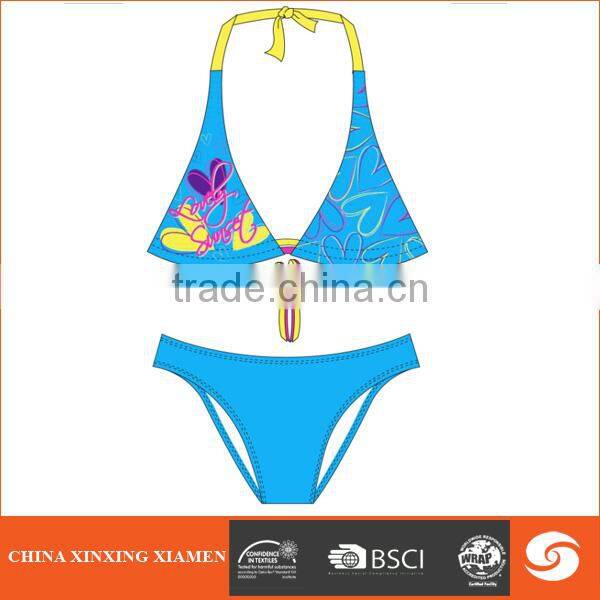 Latest design lady bikini for beach and sports 2 piece new style bikini
