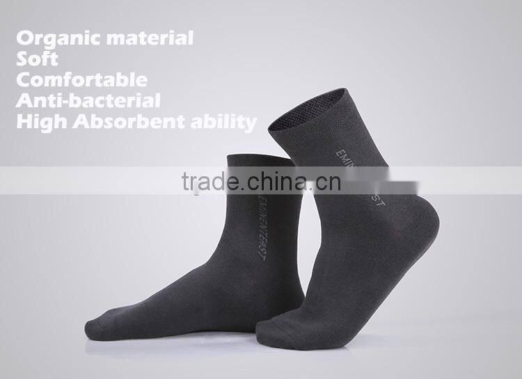 Anti-bacterial organic tanboocel bamboo men socks