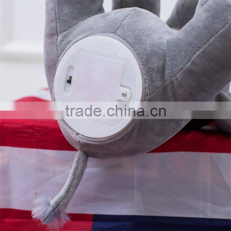 New arrivel t plush elephant electric musical elephant doll plush elephant with moving ear