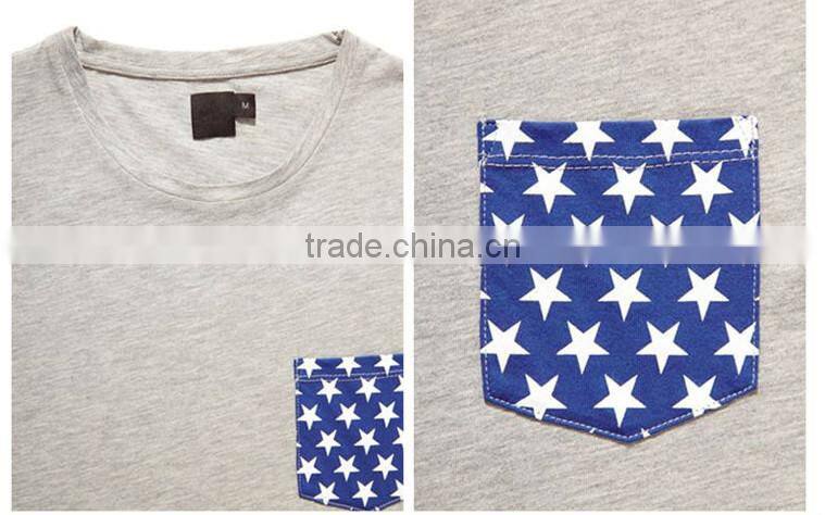 Custom Cut and Sew T Shirts Pocket Chest