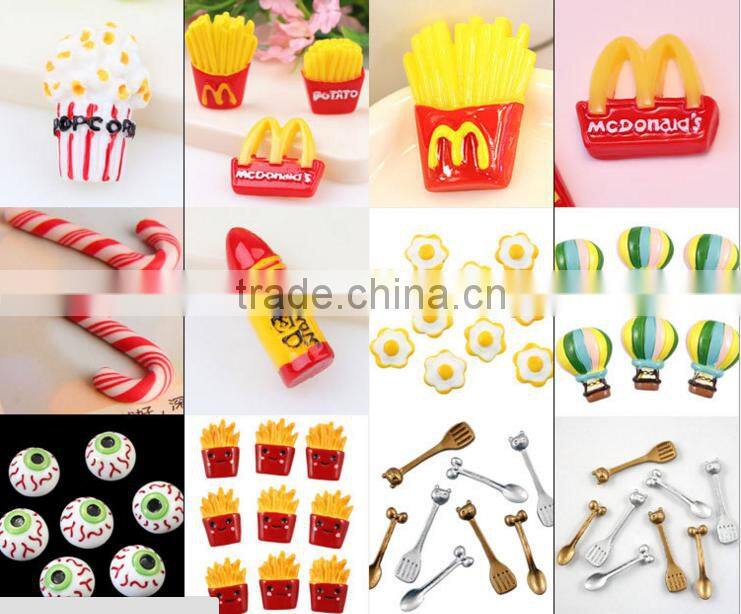 diy apple orange fruit design phone sticker accessories new trendy fruit resin charms for mobile phone