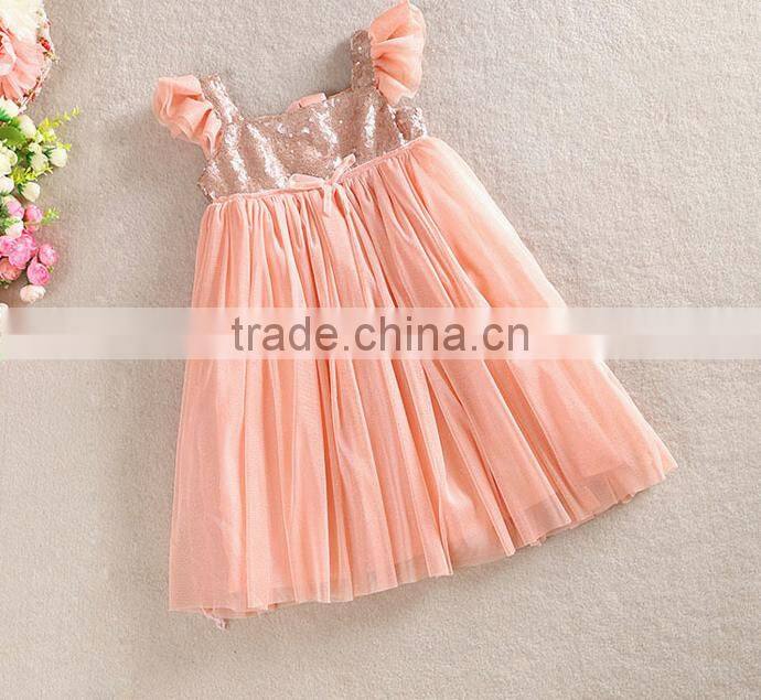 Girl persnickety remake well dressed wolves red sequin dress with chiffon ruffle girl sequin dress