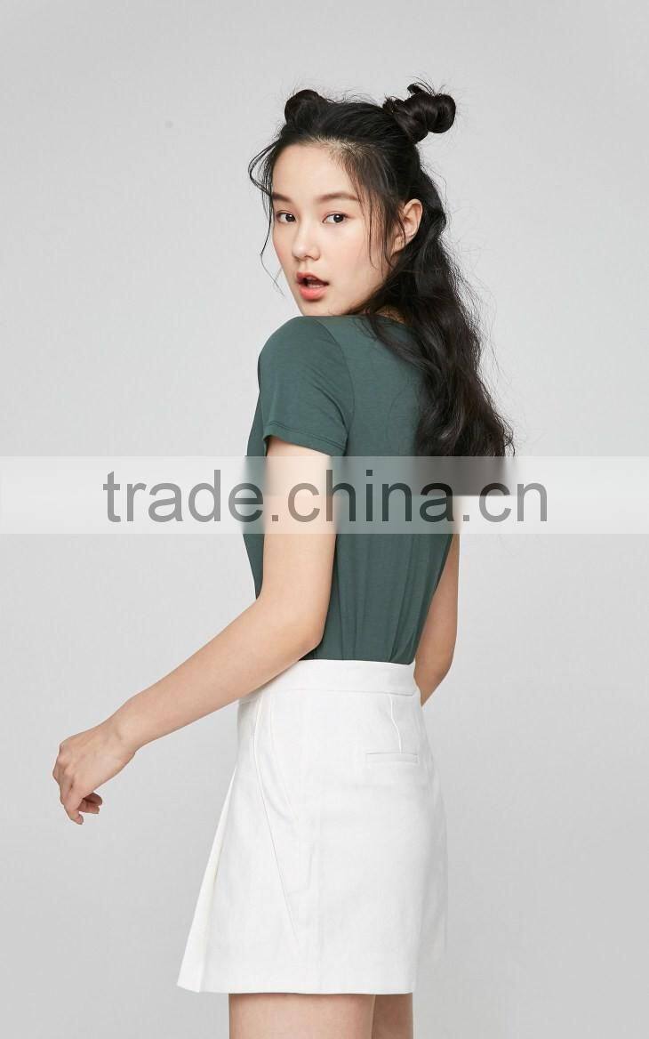 2017 women clothing custom t shirt printing v neck women t shirt