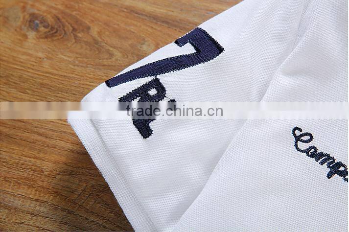 2016 new style high quality short sleeve men polo shirt 100% cotton