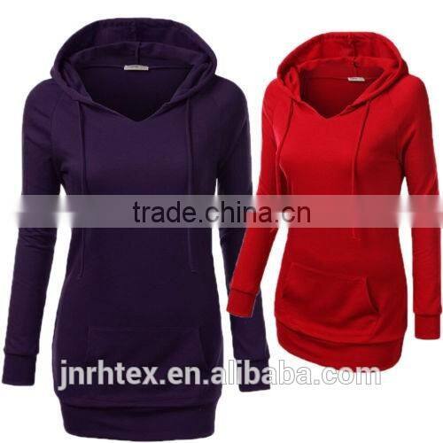 Women Ladies Fitted Hoodies Casual Coat Pullover Outerwear Sweatshirt Extra Long