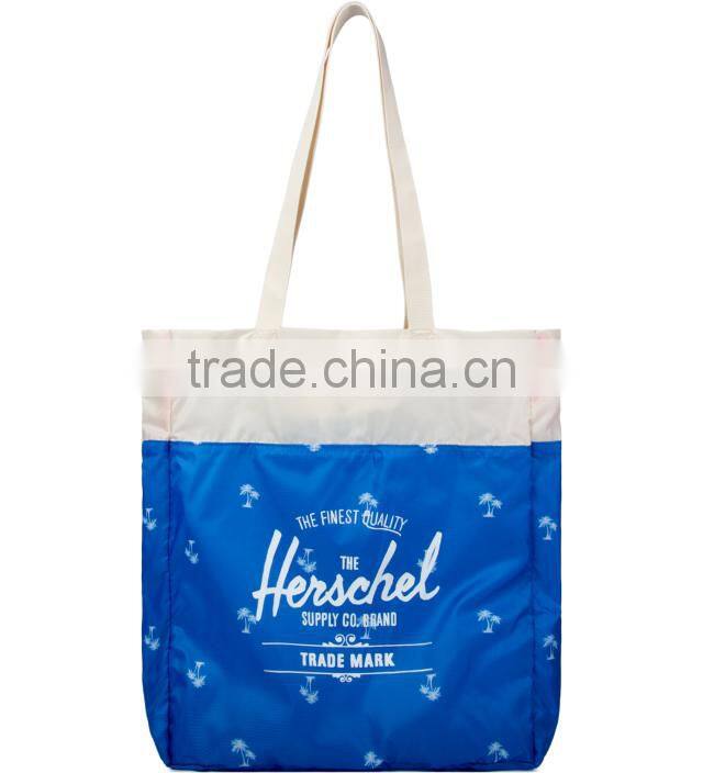 Long strap shoulder cotton canvas 2014 spring & summer tote bag