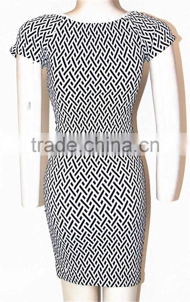 Seamless fashion lady designer one piece dress
