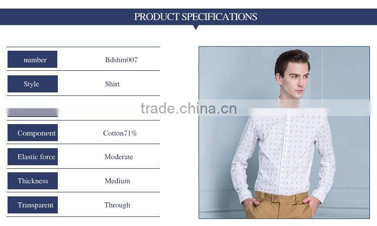 Bulk Fashion Casual 2016 Men Fancy Dress Shirt