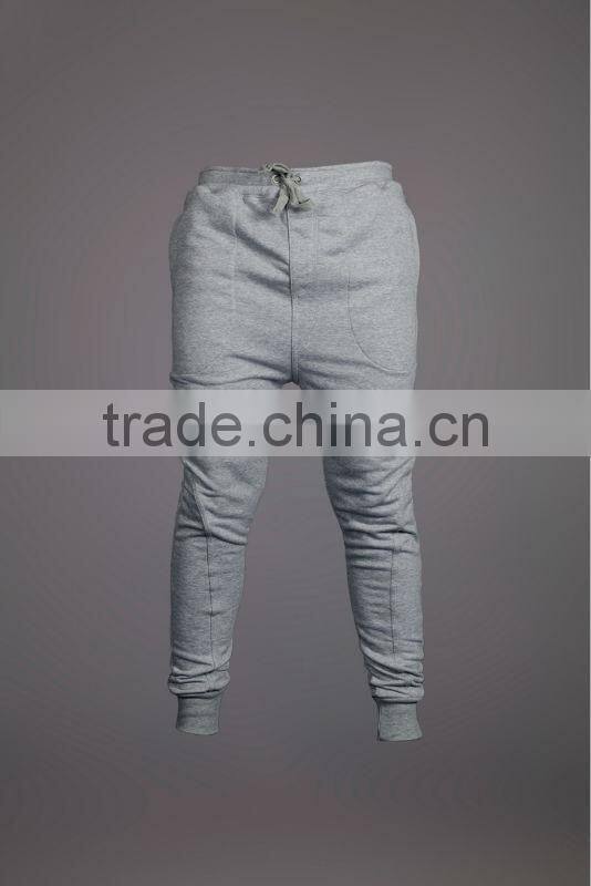 Men's 100% polyester sweat pants for wholesale tight sweat pants