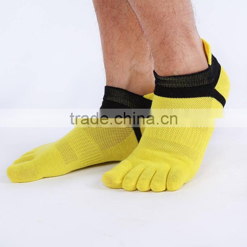 Men's short summer cotton sports socks toe socks