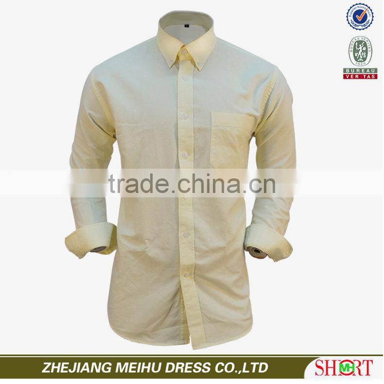 2017 new design Autumn Oxford men's slim fit shirt