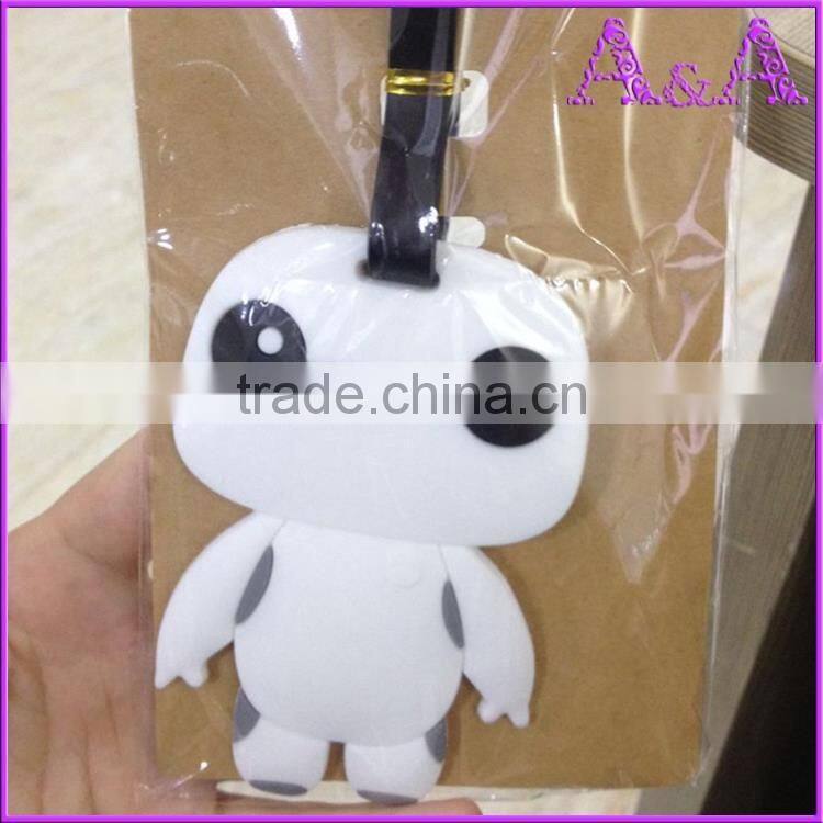 Cheap Price Customized PVC Luggage Tag, Airline Luggage Tag with Loop Strap, Hard Plastic Luggage Tag