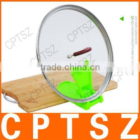 Hottest Folding multi-function pot rack pan rack + spoon frame and a thing