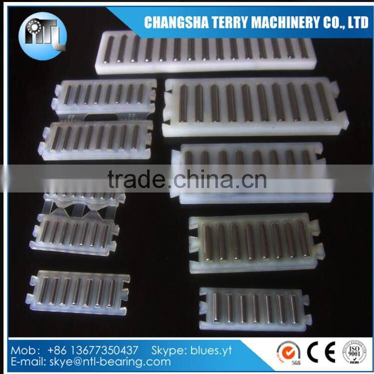 Nylon straight line needle bearing FF3555ZW with Two rows linear flat rollers