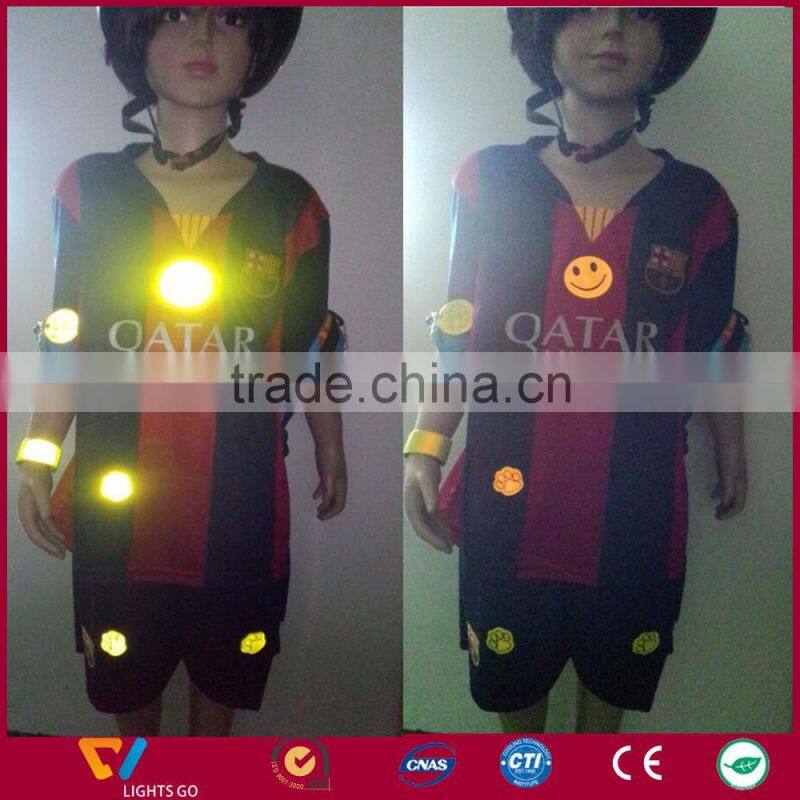 Heat transfer glow in the dark car number sticker