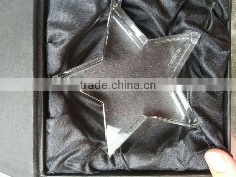 crystal star paper weight Age of the baby souvenirs