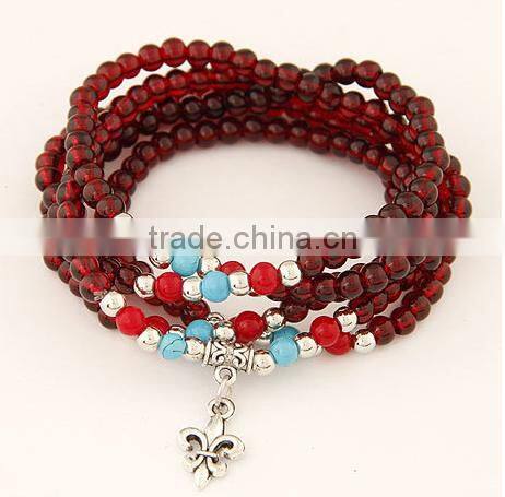 2017 hot sell wholesale Fashion jewelry Imitation of garnet bracelet