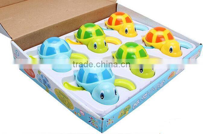 hot sale plastic baby bathing playing animal toys in the water swimming turtle toy