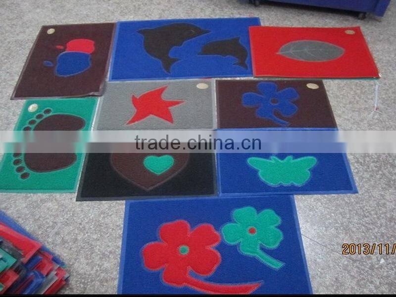New product Nice Design pvc print carpet floor door mat