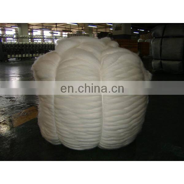 Natural Raw White Chinese Sheep Wool Top Roving for Spinning