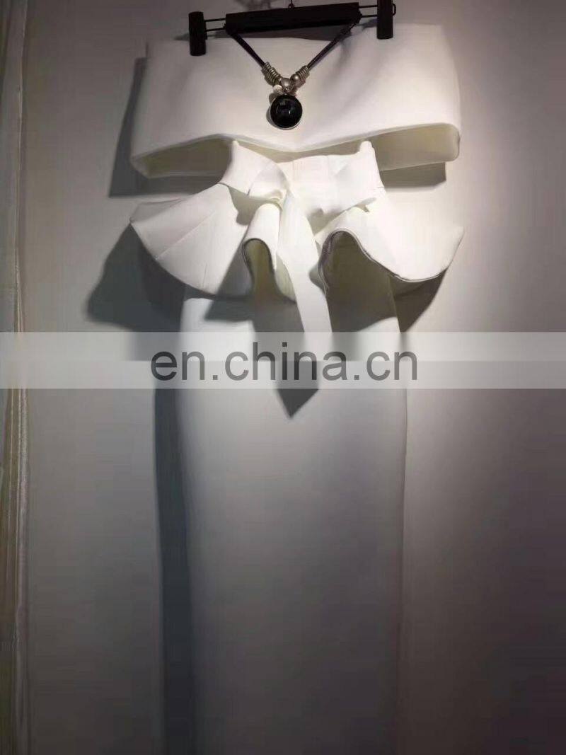 women 2 piece wedding dress bridal gown fashion prom dress