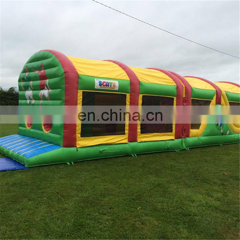 ninja long Obstacle bounce course equipment for adults