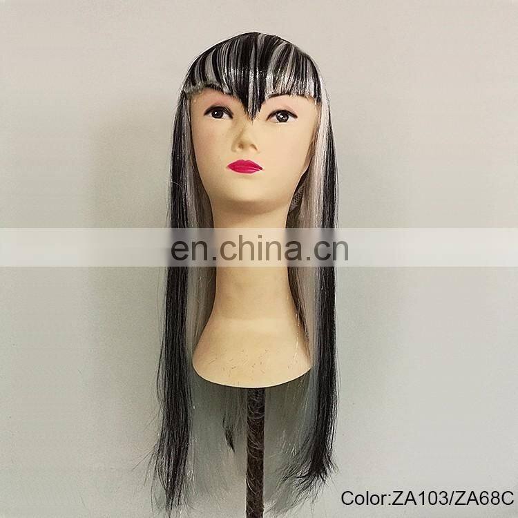 Carnival black white grey party wigs P-W221