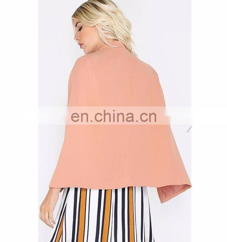 Cropped Cape Blazer lady price kurti with jacket designs