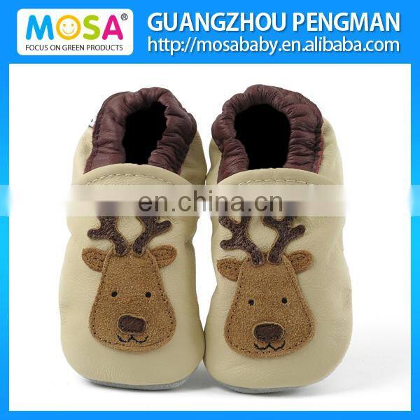 Pink Infant Girl Genuine Leather Shoes With Hot Pink Butterfly Pattern Size 0-4 Years