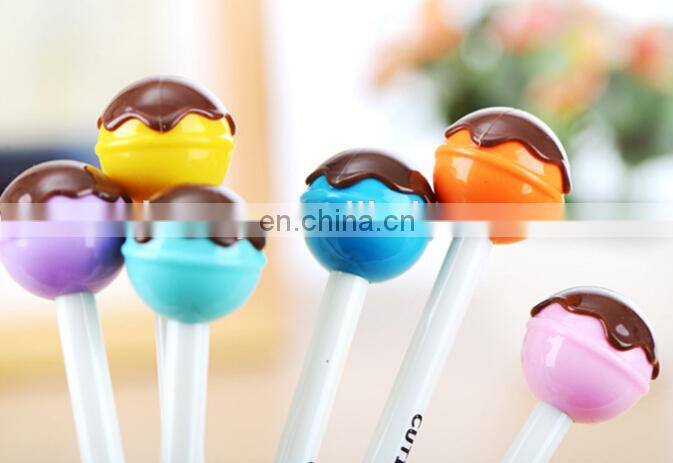 Chocolate Lollipop Shaped Black Ink Gel Pen