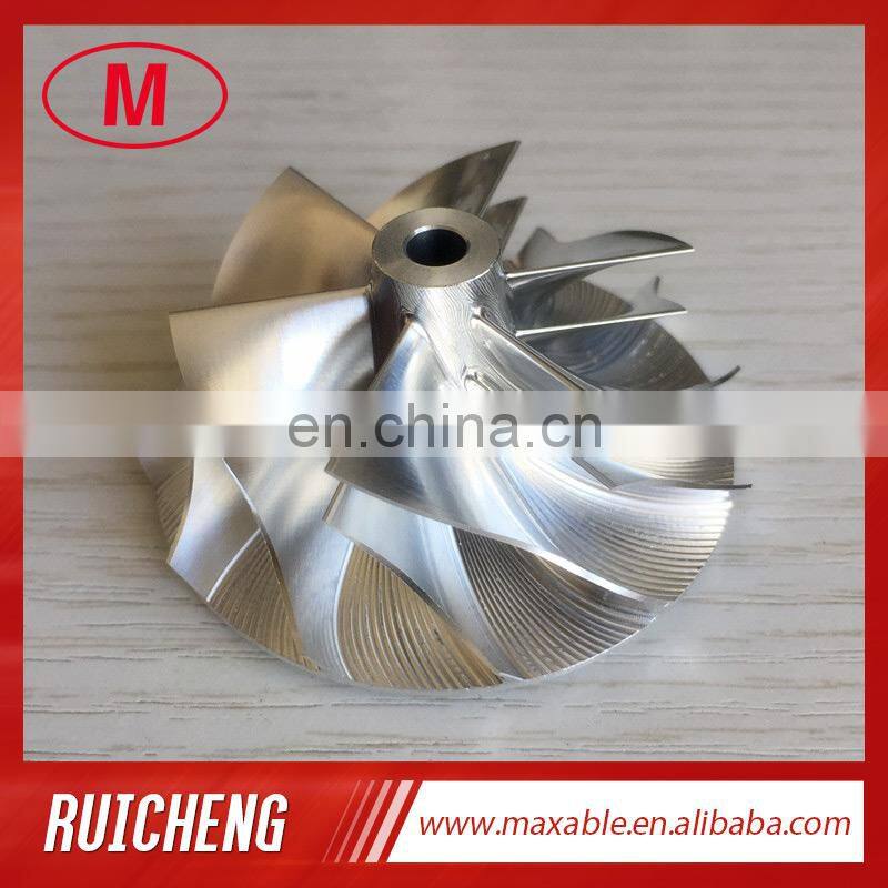 TD04HL 18T 45.01/56.02mm 6+6 blades 49189-43800 Turbocharger milling/aluminum 2618/billet compressor wheel