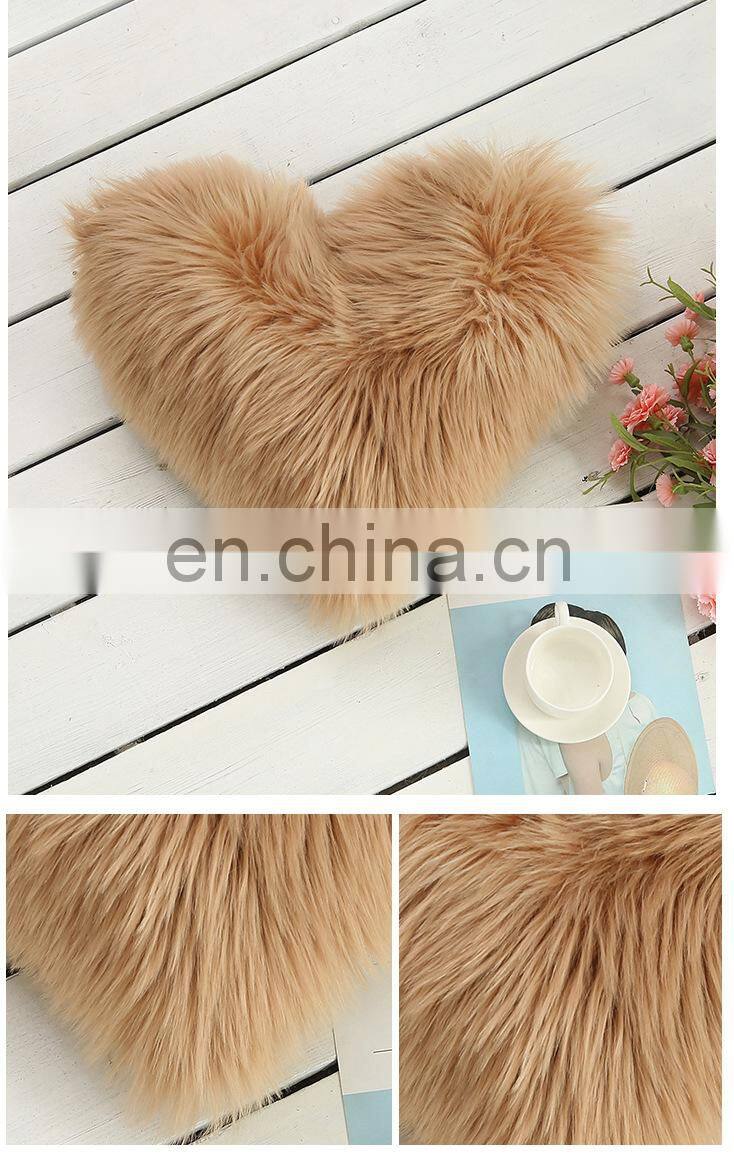 Home decorative Heart pillow velvet throw pillow cover