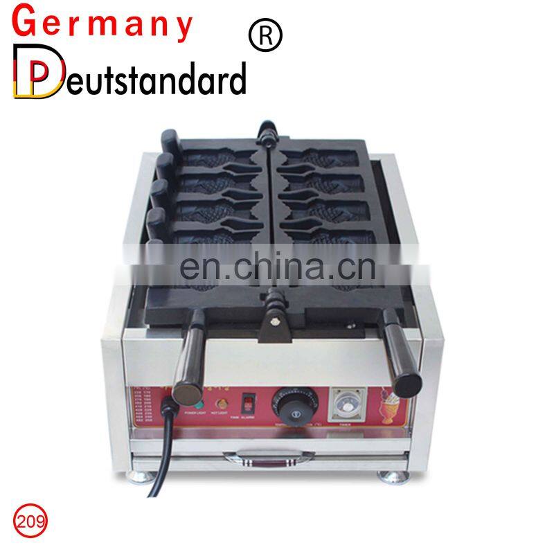 2016 new design open mouth fish to fill in ice cream waffle machine/waffle baker/taiyaki machine