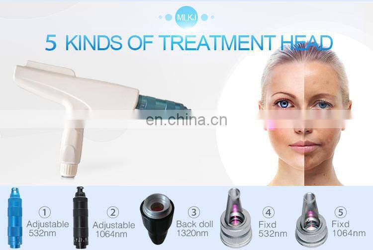 multifunctional q switched nd yag laser tattoo removal machine for beauty salon equipment