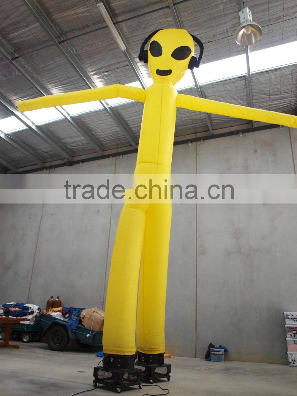Alien Inflatable air dancer,Holloween alien air dancer with blower for advertising