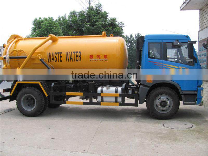 4m3 Jiefang vacuum sewage suction truck