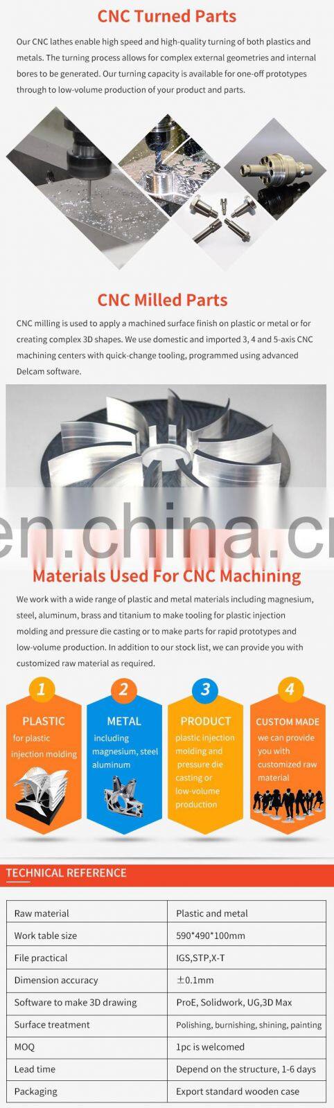 Manufacturer Supplier Rapid Prototype Services Auto Parts Cnc Machining Prototyping
