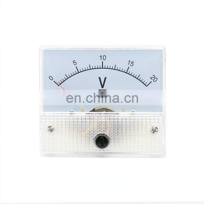 DC Analog Pointer Voltage Meter Panel 5V 10V 15V 20V 30V 50V 100V 200V 300V Gauge Voltage Mechanical Voltage Meters