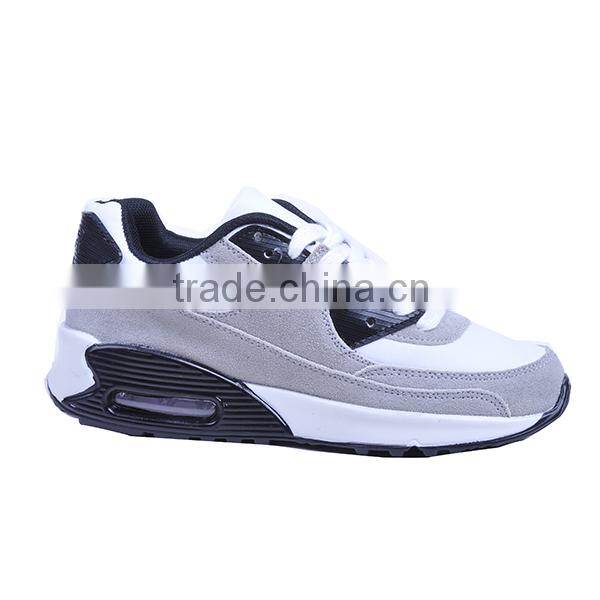 new arrival ladies women comfortable breathable high heel and high ankle lace up pu and suede running sport shoes
