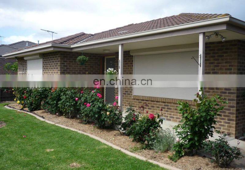 White color external roller shutter windows for commercial shop or home