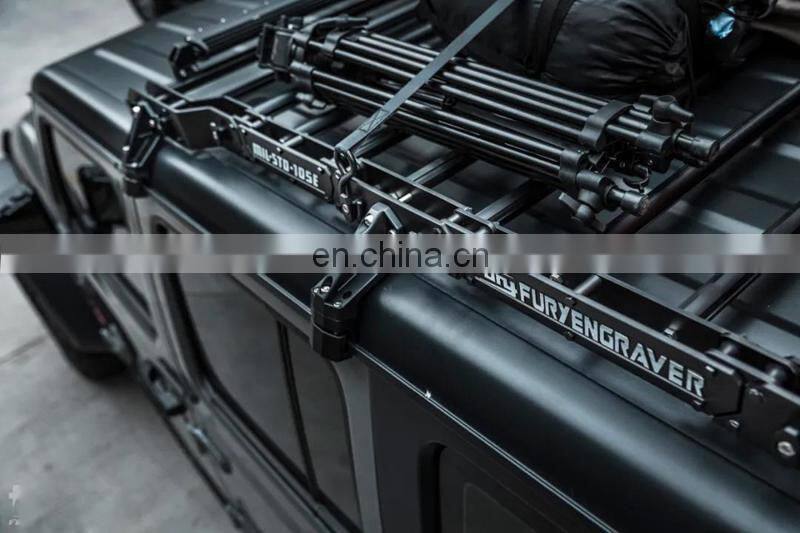 Aluminum Roof Luggage for Jeep Wrangler JL 18+ 4x4 Accessories Manufacturer Black Car Roof Racks
