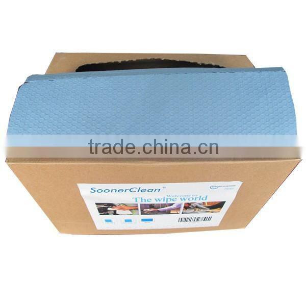 X80 Woodpulp PP Embossed Nonwoven Industrial Cleaning Wipes