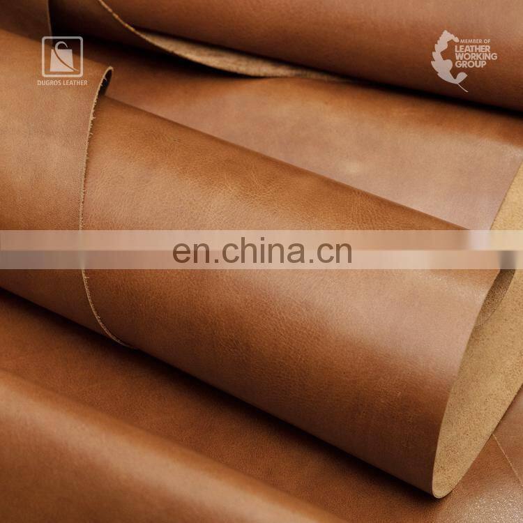 Factory Wholesale Supply Latest Collection Sustainable Full Grain Vegetable Tanned Genuine Leather at Good Price