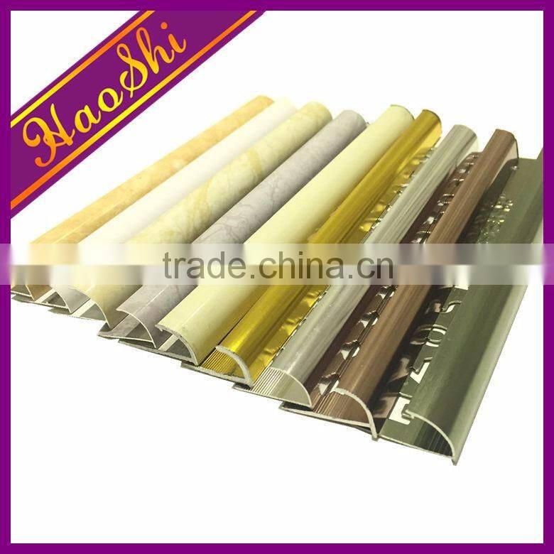 China gold manufacturer porcelain tiles corner angle trim